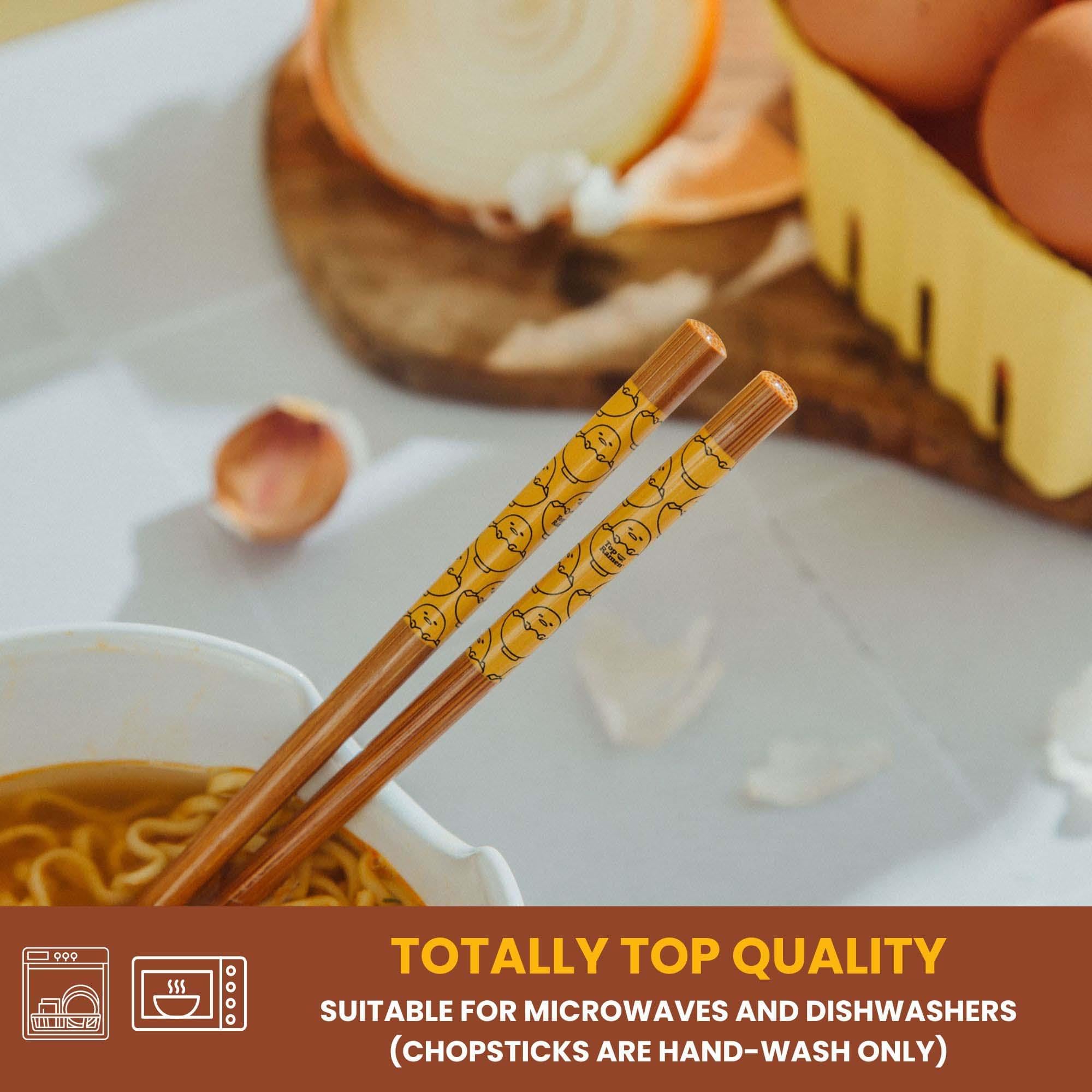 Chopsticks are hand-wash only; care tips protect the set long-term