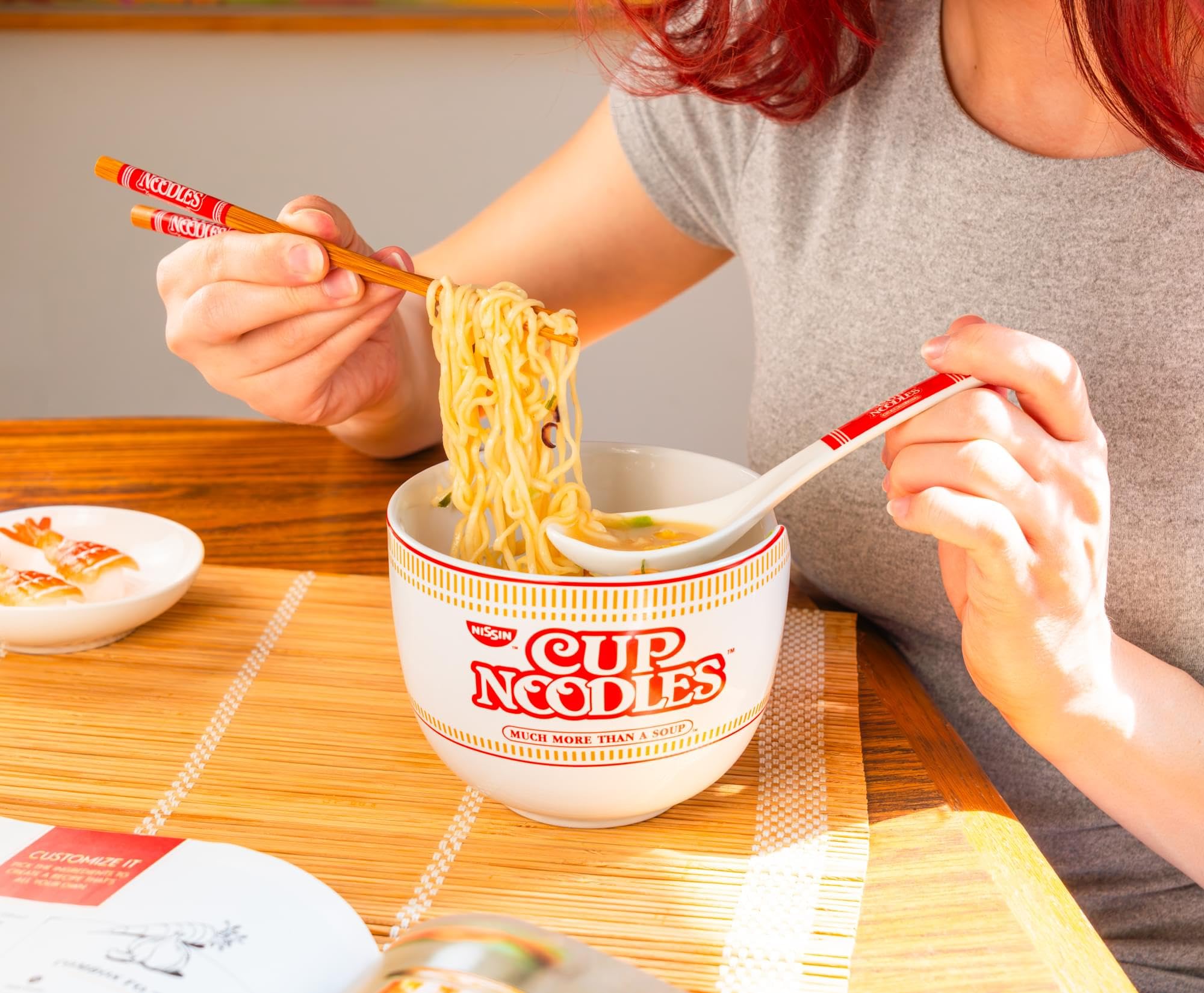 Silver Buffalo multiuse bowl shows versatility for rice, soup or fruit.