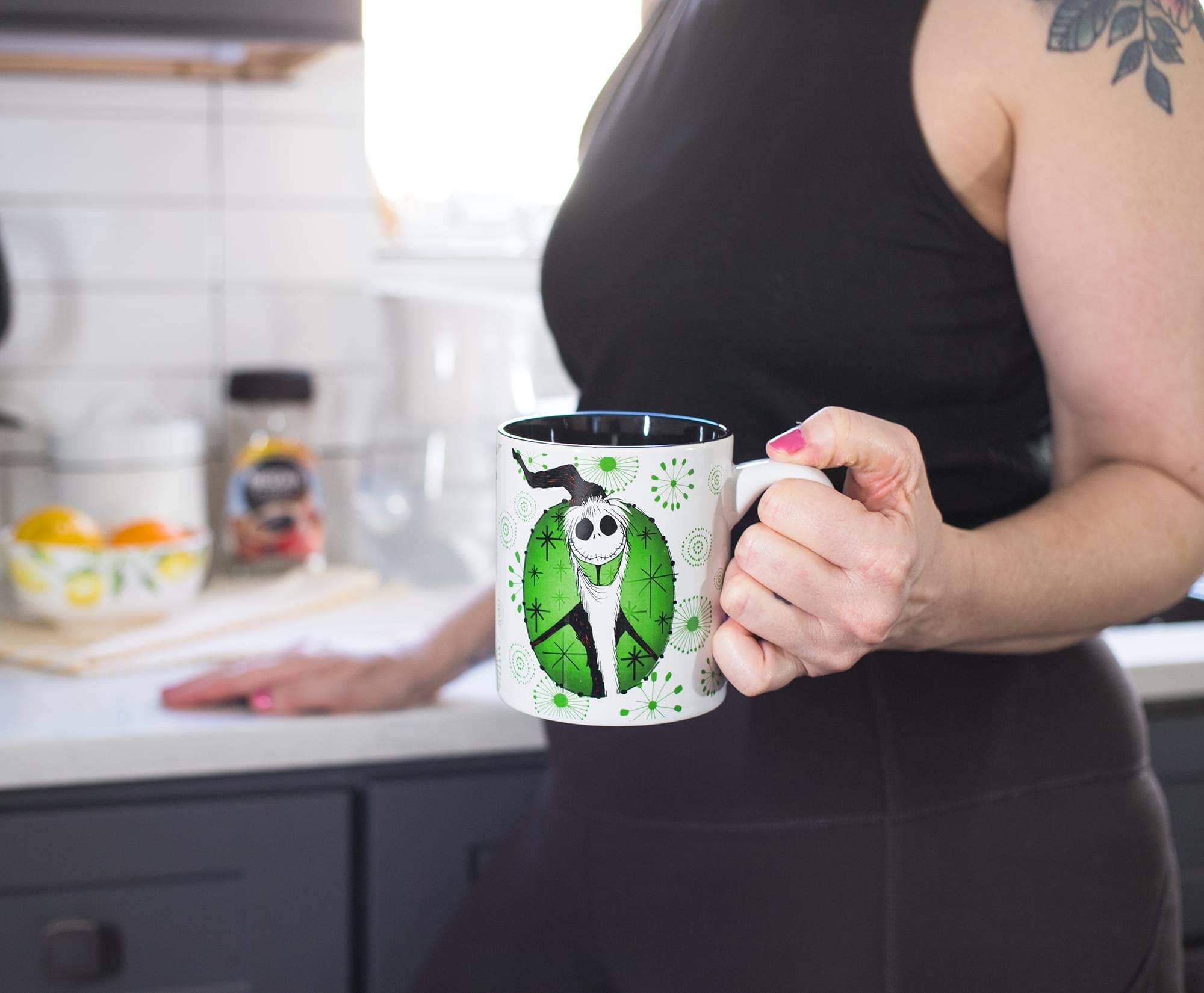 BPA-free microwave-safe Nightmare Before Christmas mug by Silver Buffalo for everyday use