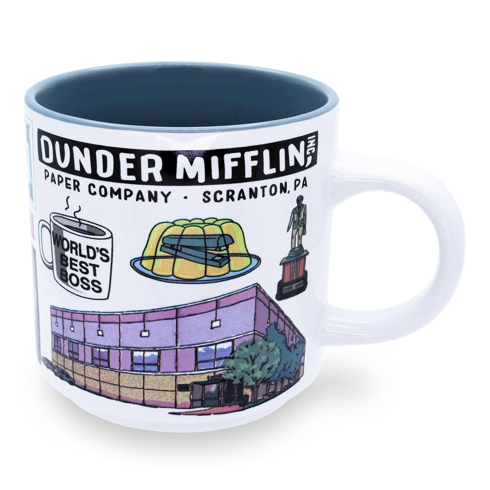 Silver Buffalo Office Icons mug Dunder Mifflin logo, sturdy ceramic for everyday use