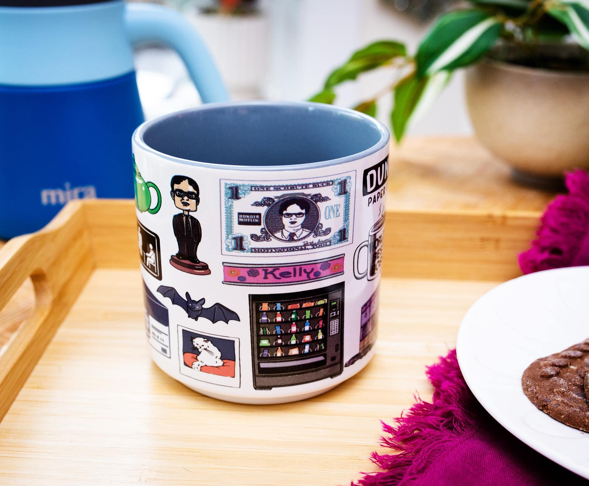 Silver Buffalo Office Icons mug Dwight-glasses detail, durable ceramic for work mornings