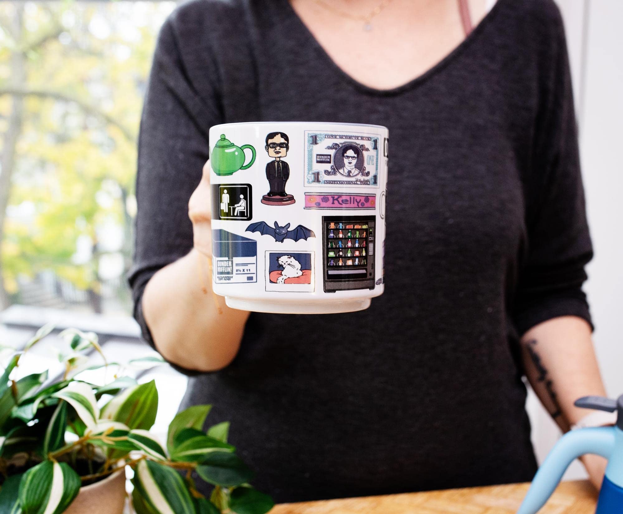 Silver Buffalo Office Icons mug Scranton skyline motif, elevates home office setup