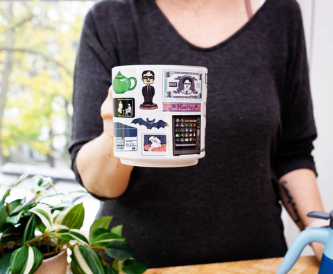 Silver Buffalo Office Icons mug Scranton skyline motif, elevates home office setup