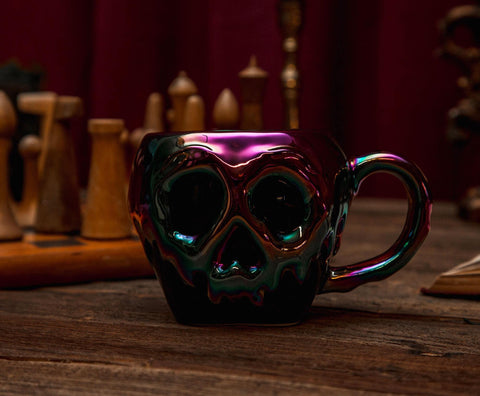 Silver Buffalo official Disney collectible mug with licensed Villains artwork on display.