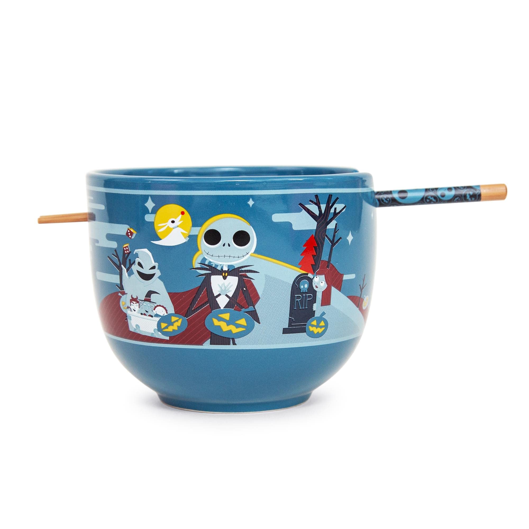 Silver Buffalo ramen bowl 20-ounce ceramic for hearty servings.