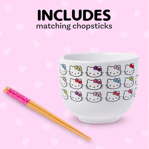 Silver Buffalo ramen bowl with chopsticks, microwave-safe and BPA-free for everyday meals