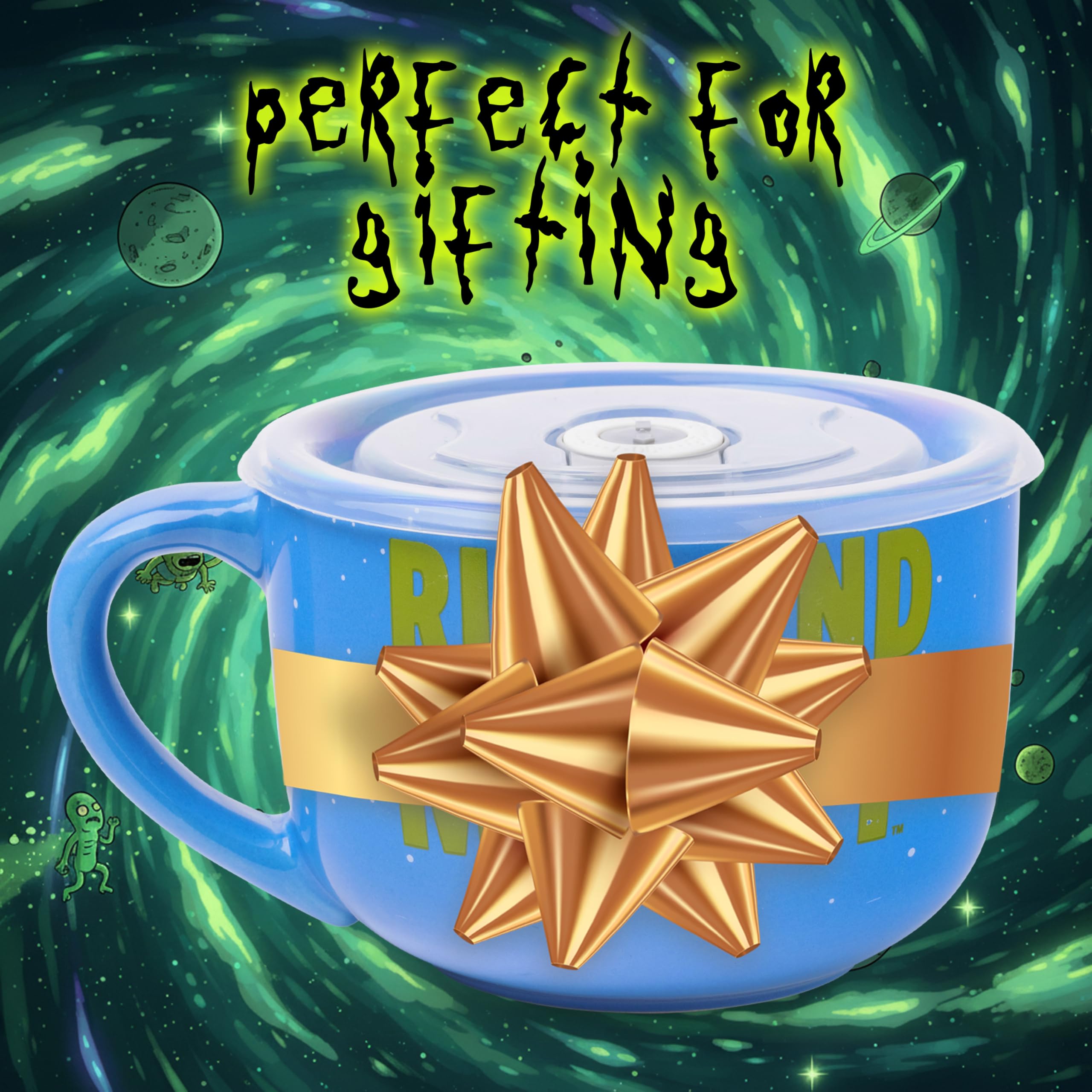 Silver Buffalo Rick and Morty ceramic mug doubles as pen storage
