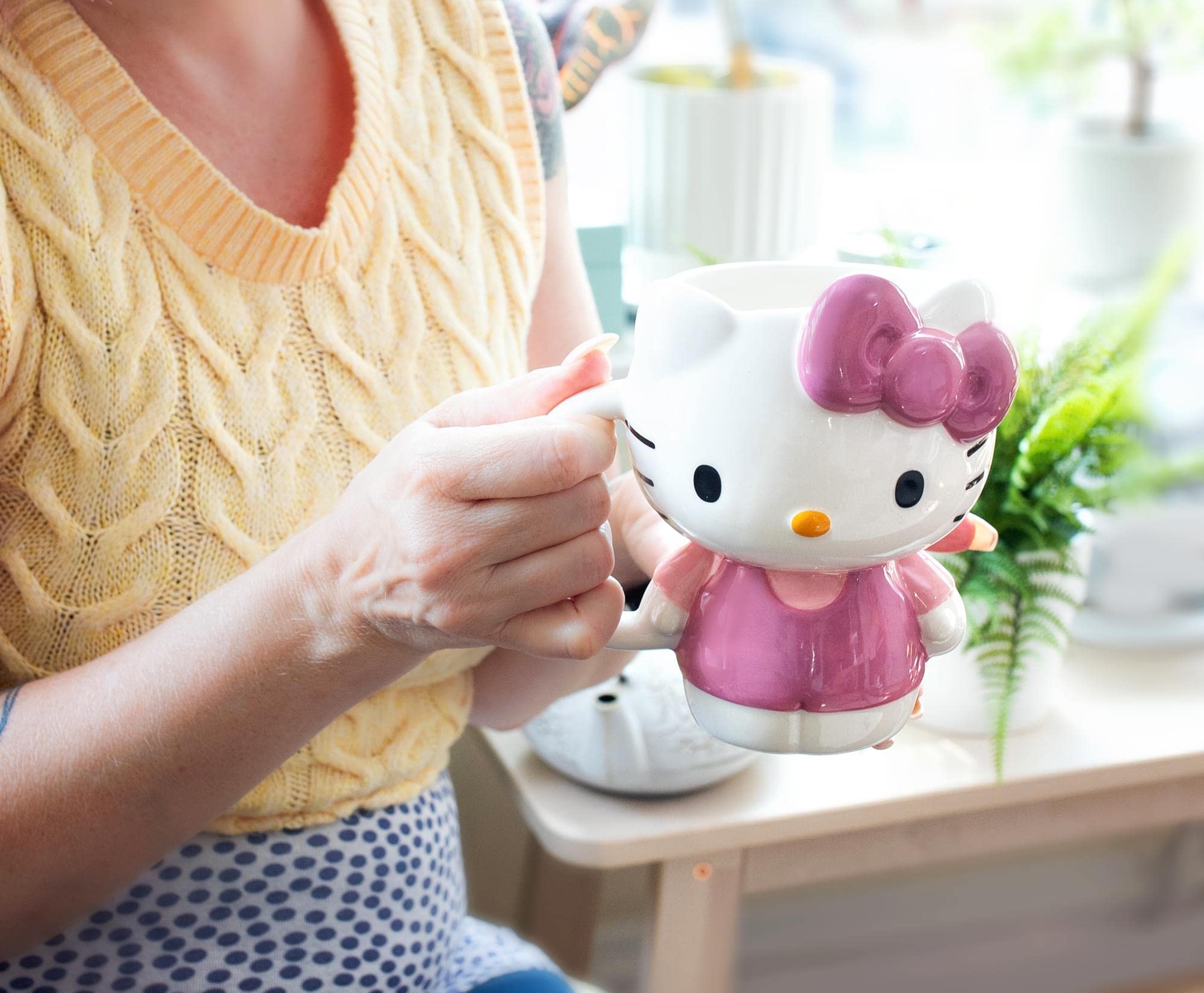 Official Sanrio collectible mug adds charm to any workspace or kitchen.