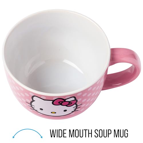 Silver Buffalo Hello Kitty BPA-free mug for safe daily use.