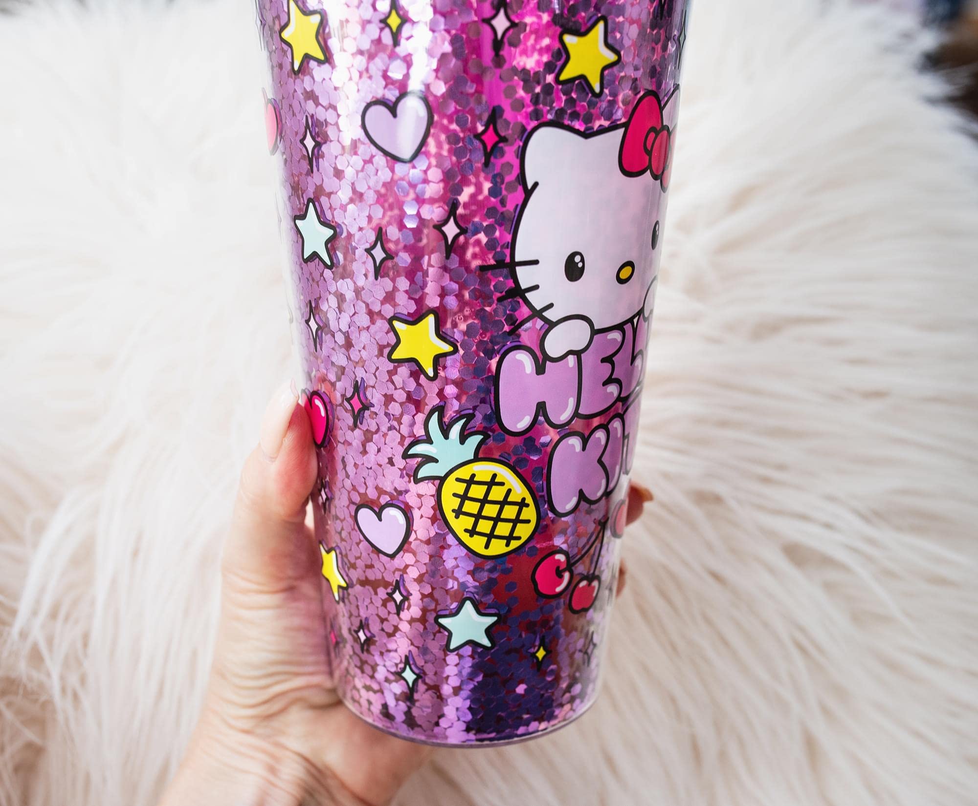 Official Sanrio collectible for Hello Kitty fans and cup collections.