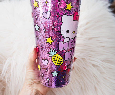 Official Sanrio collectible for Hello Kitty fans and cup collections.