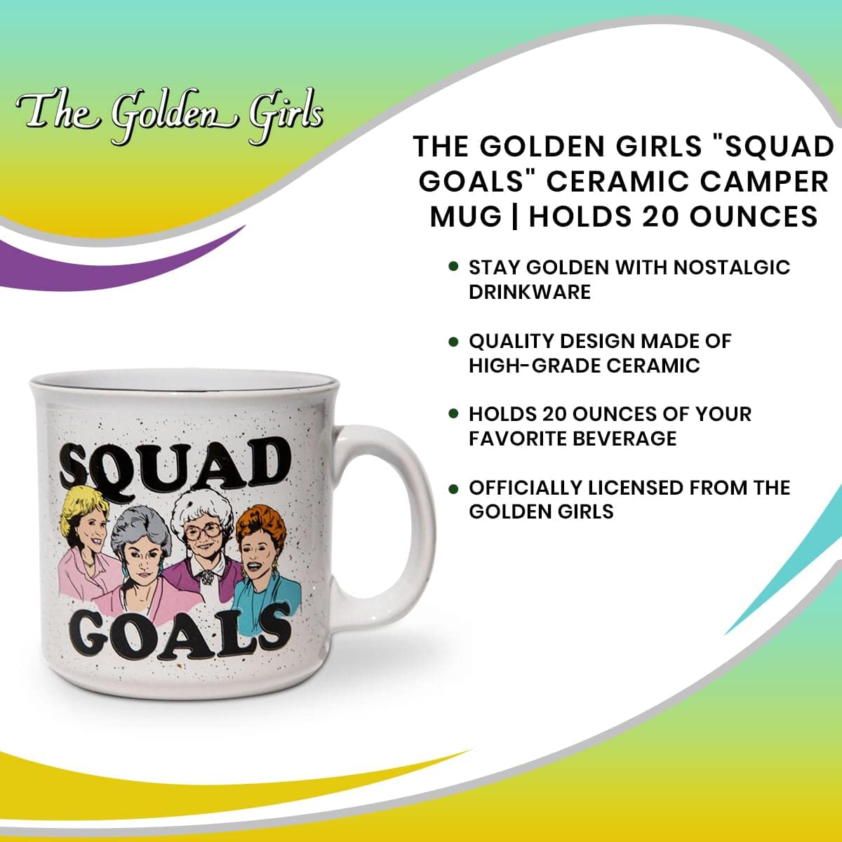 Silver Buffalo Golden Girls mug pairs well with cozy mornings and conversations.