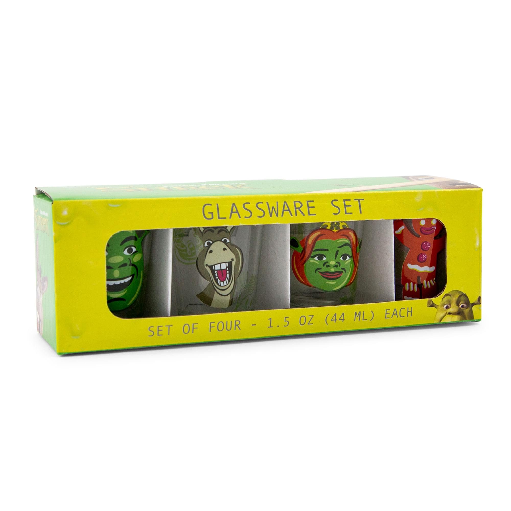 Donkey portrait mini shot glass by Silver Buffalo, great for lively gatherings.