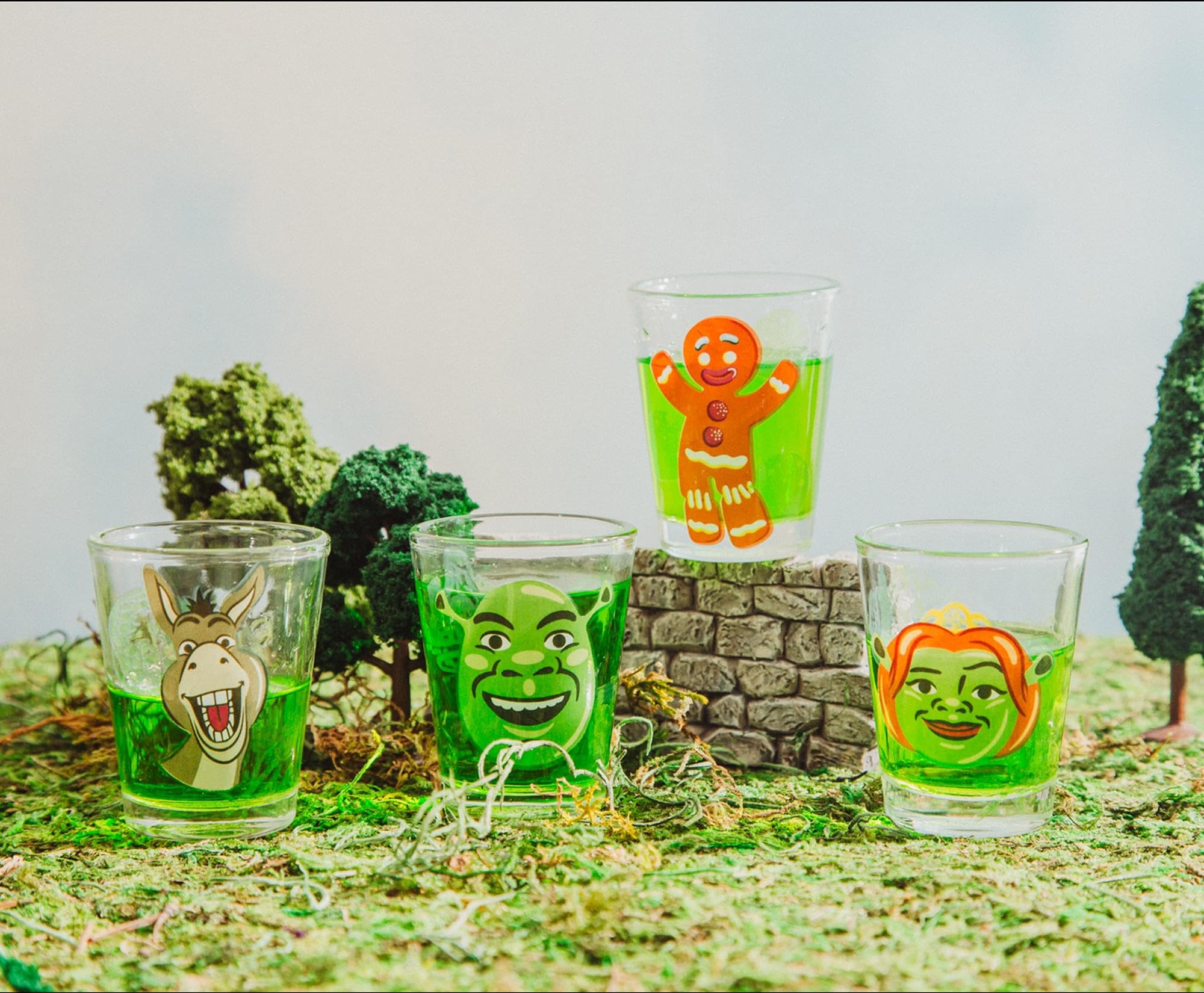 Fiona portrait mini shot glass by Silver Buffalo for fairytale celebrations.