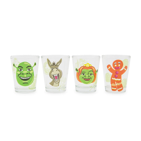 Shrek portrait mini shot glass by Silver Buffalo, featuring Shrek, ideal for playful tastings.