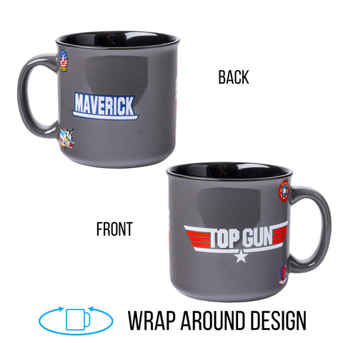 Ideal gift for Top Gun fans featuring the Silver Buffalo mug