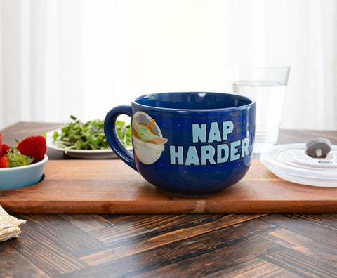 Silver Buffalo top-rack dishwasher-safe mug for easy cleaning.