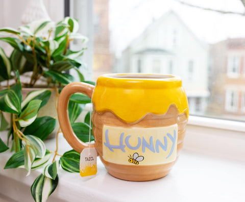 Silver Buffalo Winnie the Pooh Hunny Pot mug hand wash only care note.