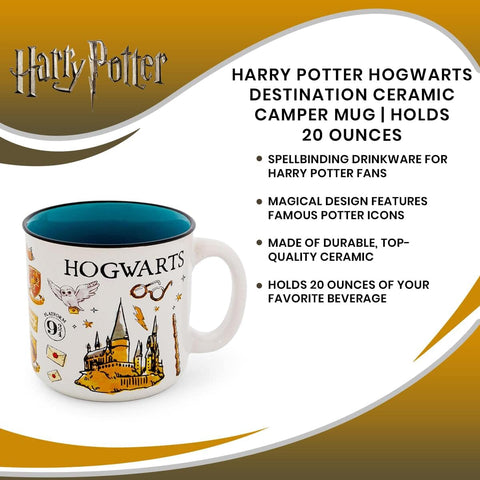 Silver Buffalo wizarding world design enhances kitchen decor and fan display.