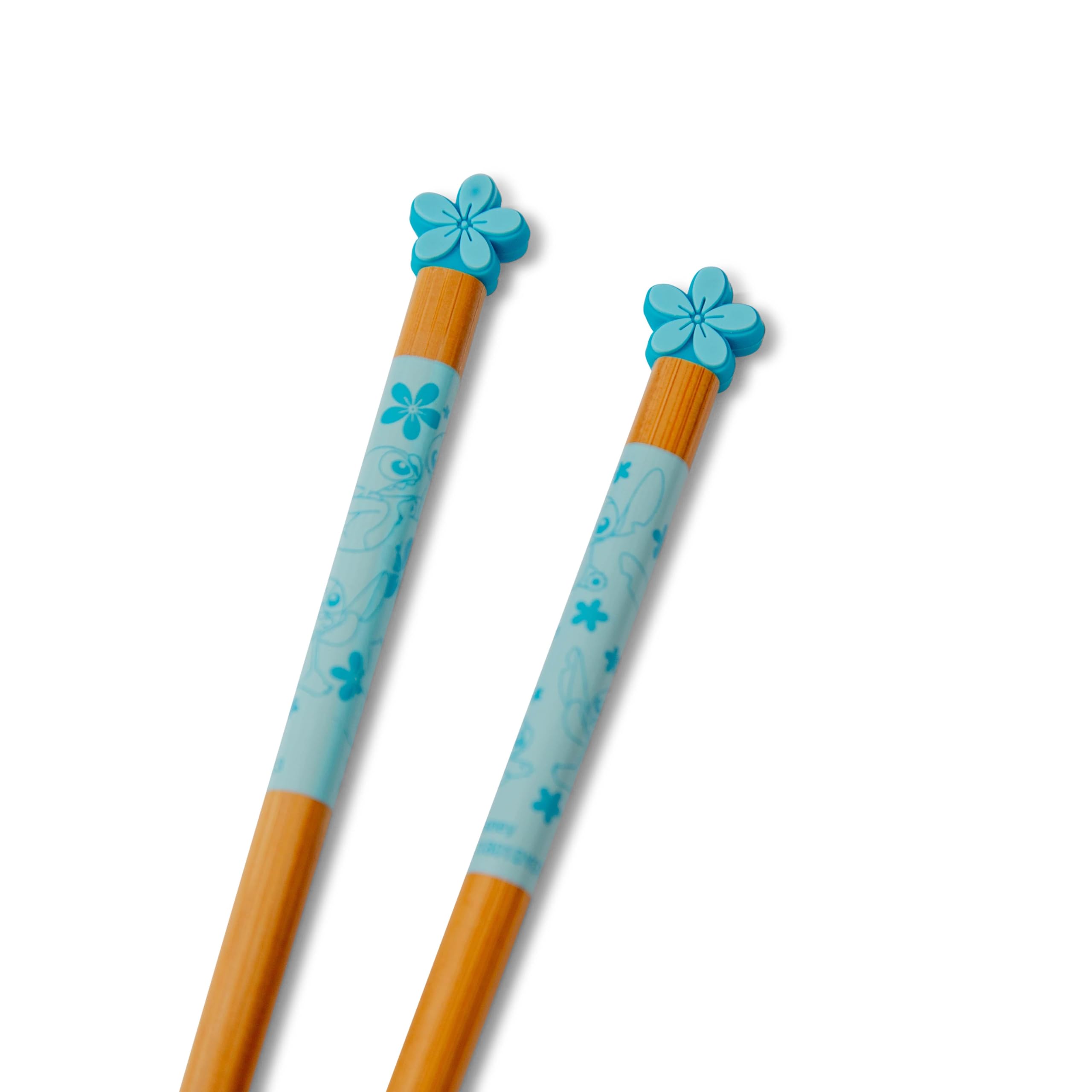 Close-up of smooth wooden chopsticks from Silver Buffalo collection.