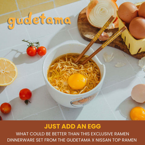 Wooden chopsticks included with Silver Buffalo set for authentic ramen dining