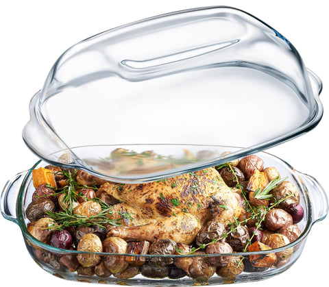SIMAX 8-quart casserole with lid for oven-to-table use