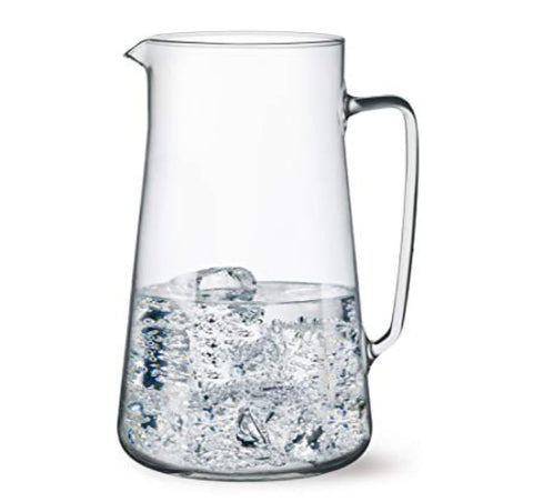 SIMAX glass pitcher ideal for iced tea, water, and cold beverages.