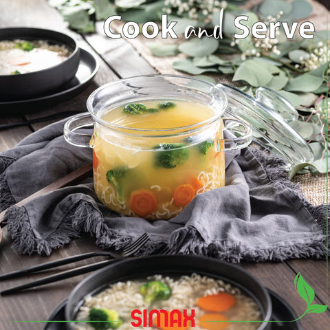 SIMAX transparent view allows watching simmering without lifting the lid.