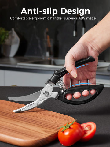 SimCoker spring-loaded action reduces effort during repetitive cuts.
