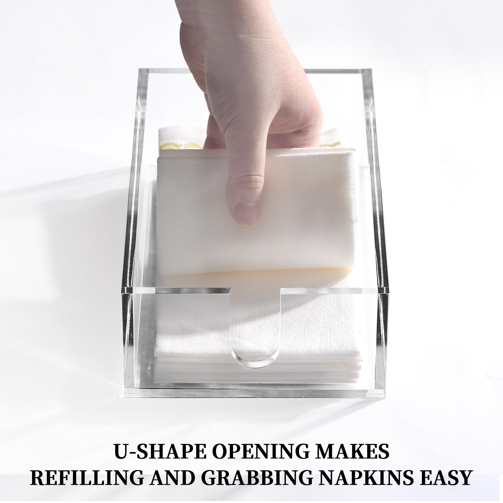Simetufy napkin holder is easy to clean and maintain.