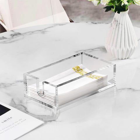 Simetufy acrylic holder on a wedding table for practical use.
