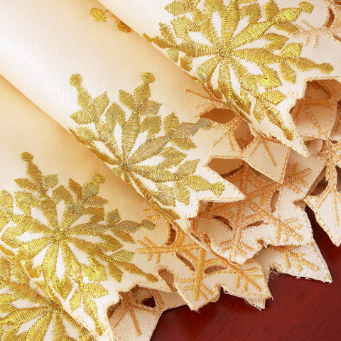 Close-up of Simhomsen runner showing tight embroidery and edge details