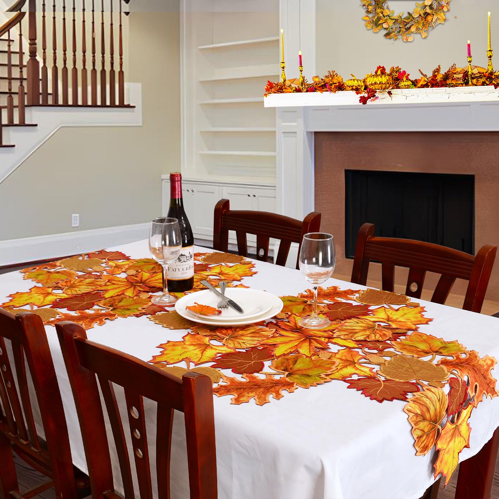 Simhomsen table runner machine washable fabric for easy care after gatherings