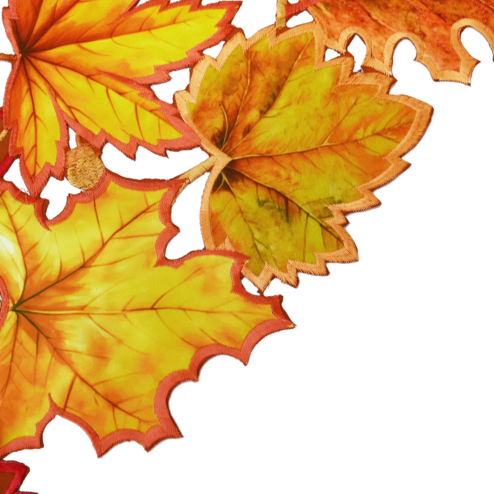 Simhomsen table runner rich fall colors brightening harvest dining setup