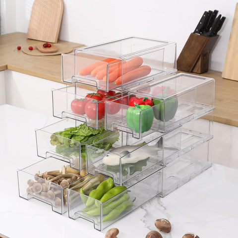 SIMPEXPE PET material clear bin highlights safe, visible food storage