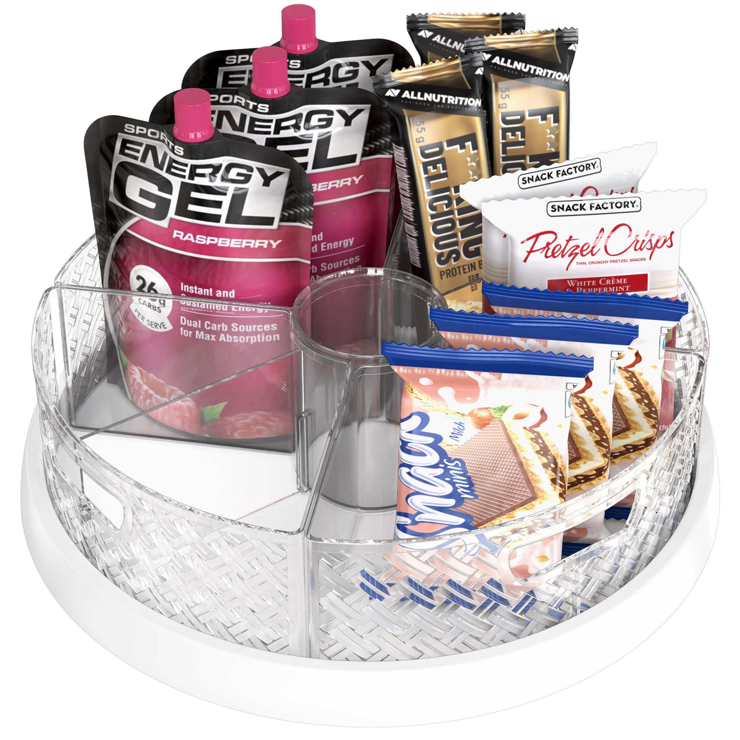 Simple Houseware 12-Inch Lazy Susan rotation view with smooth spin for quick access.