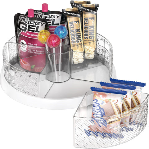 Simple Houseware sector-bin layout enables versatile spacing for spices, sauces, or stationery.