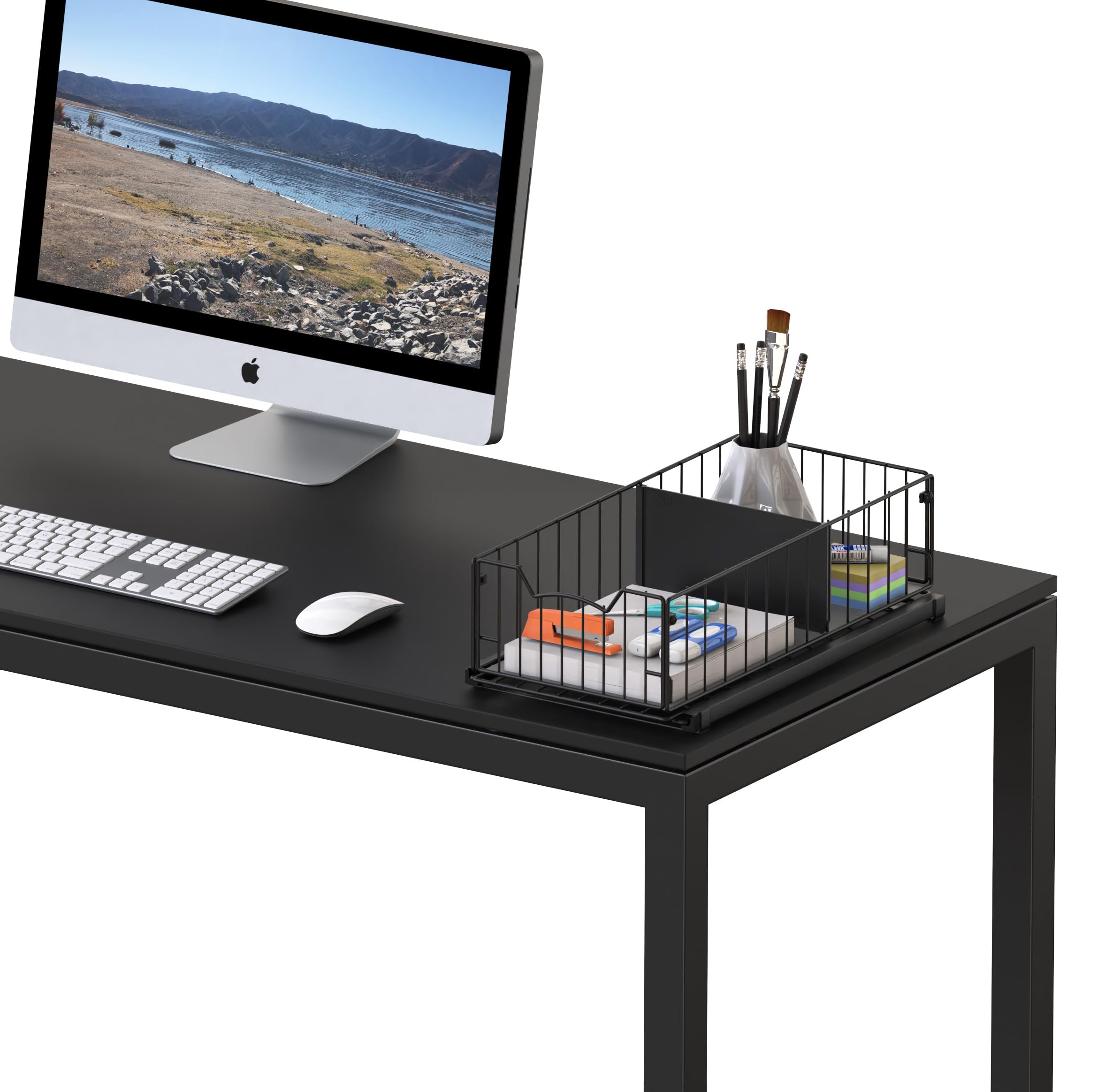 Simple Houseware black finish adds a modern look to kitchen and bath cabinets.