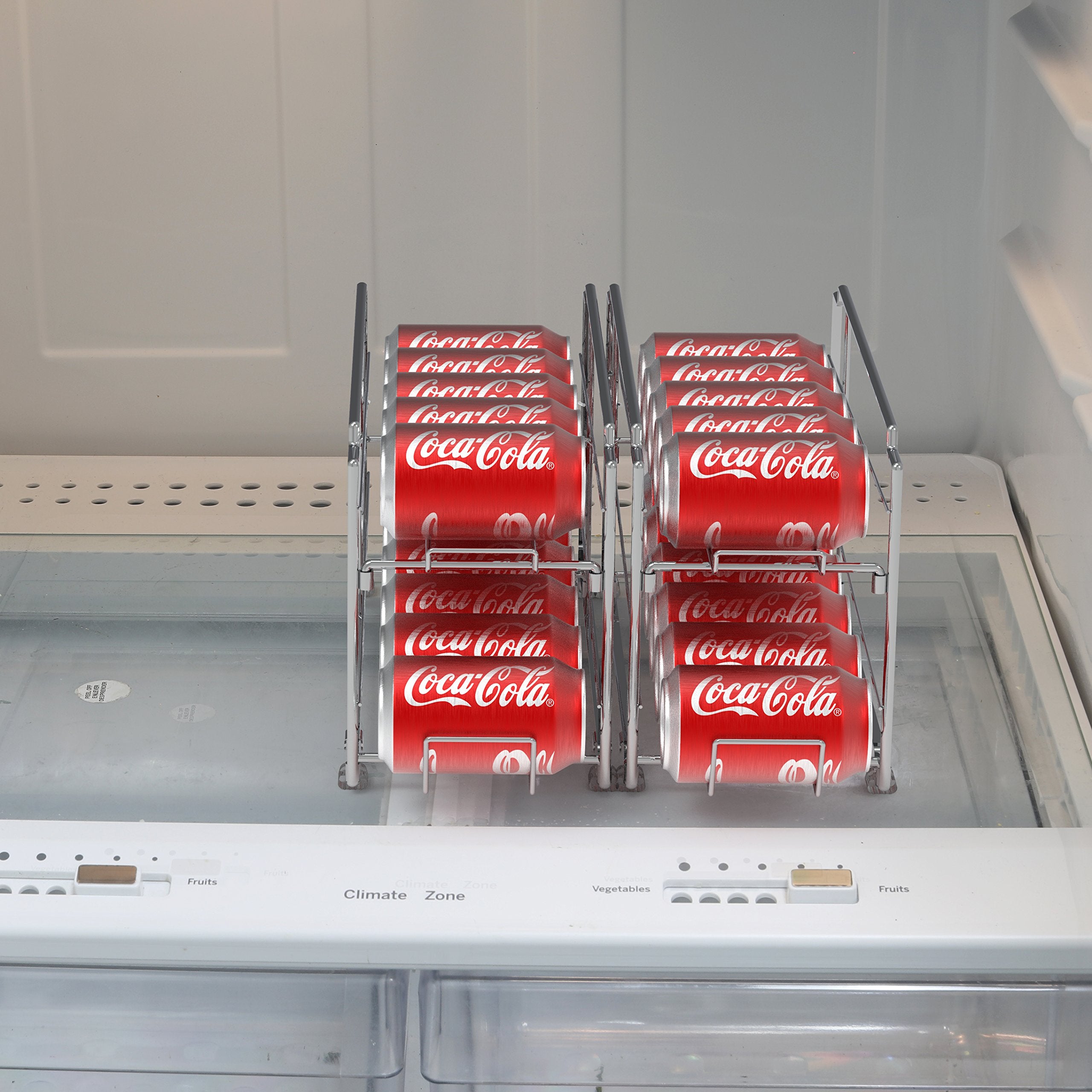 Simple Houseware chrome can dispenser rack front assembly for quick setup