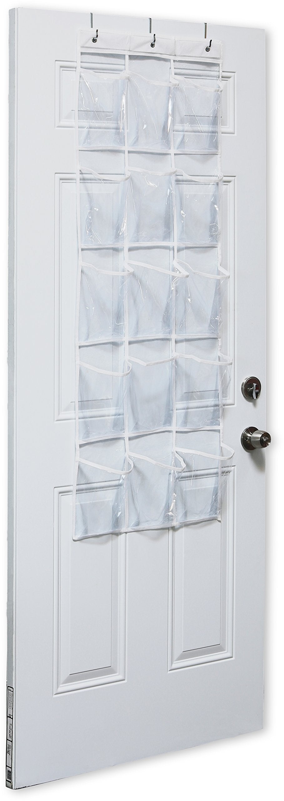 Simple Houseware clear-pocket organizer shows contents at a glance for easy retrieval