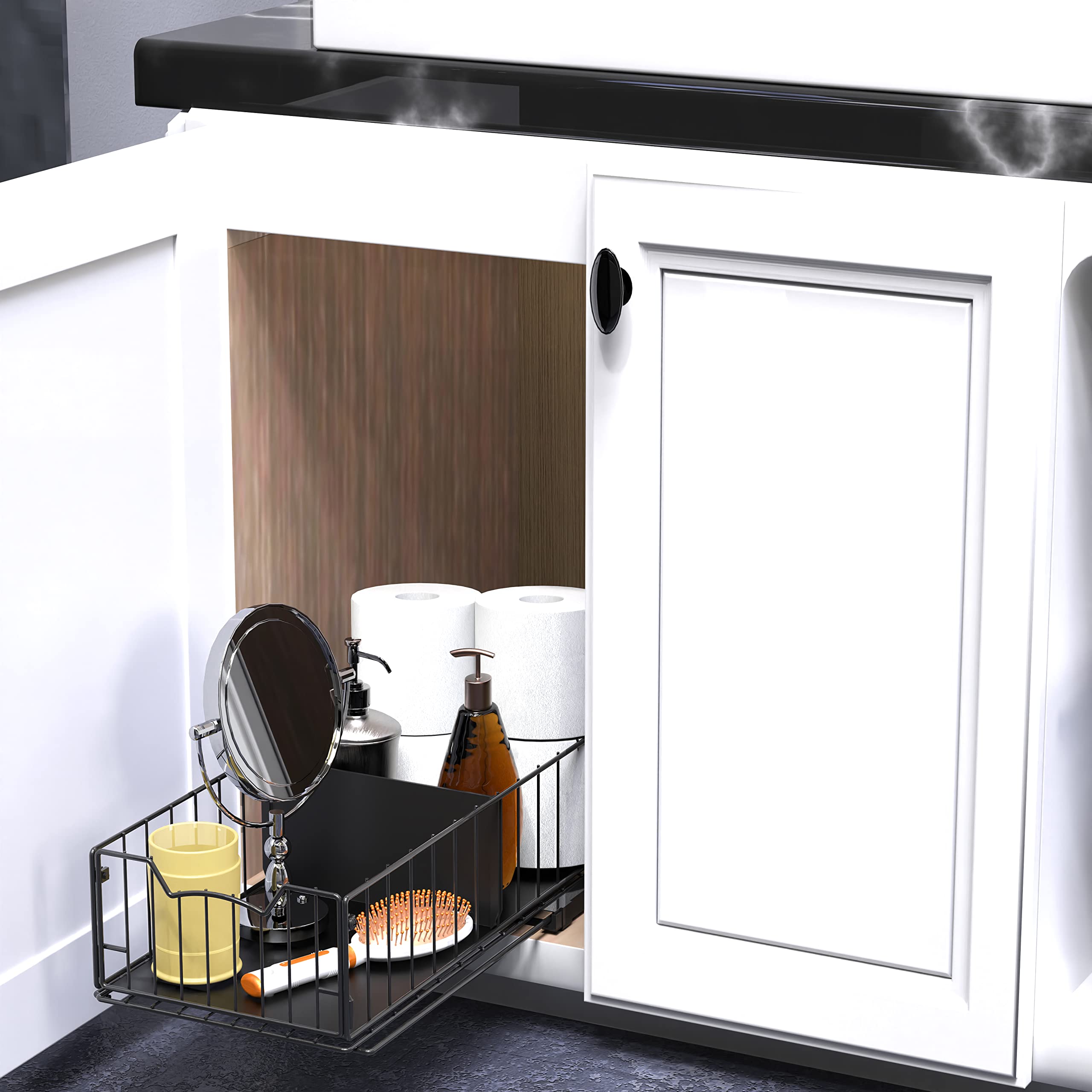 Simple Houseware easy installation with no measuring required for quick setup.