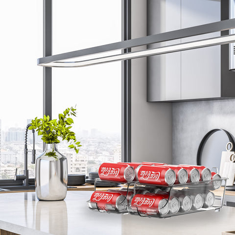 Simple Houseware easy-view contents helps grab-and-go drinks.