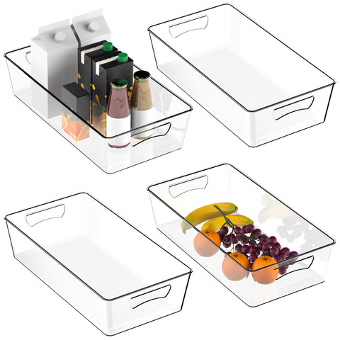 Kitchen storage with Simple Houseware bins maximizing flexible spaces