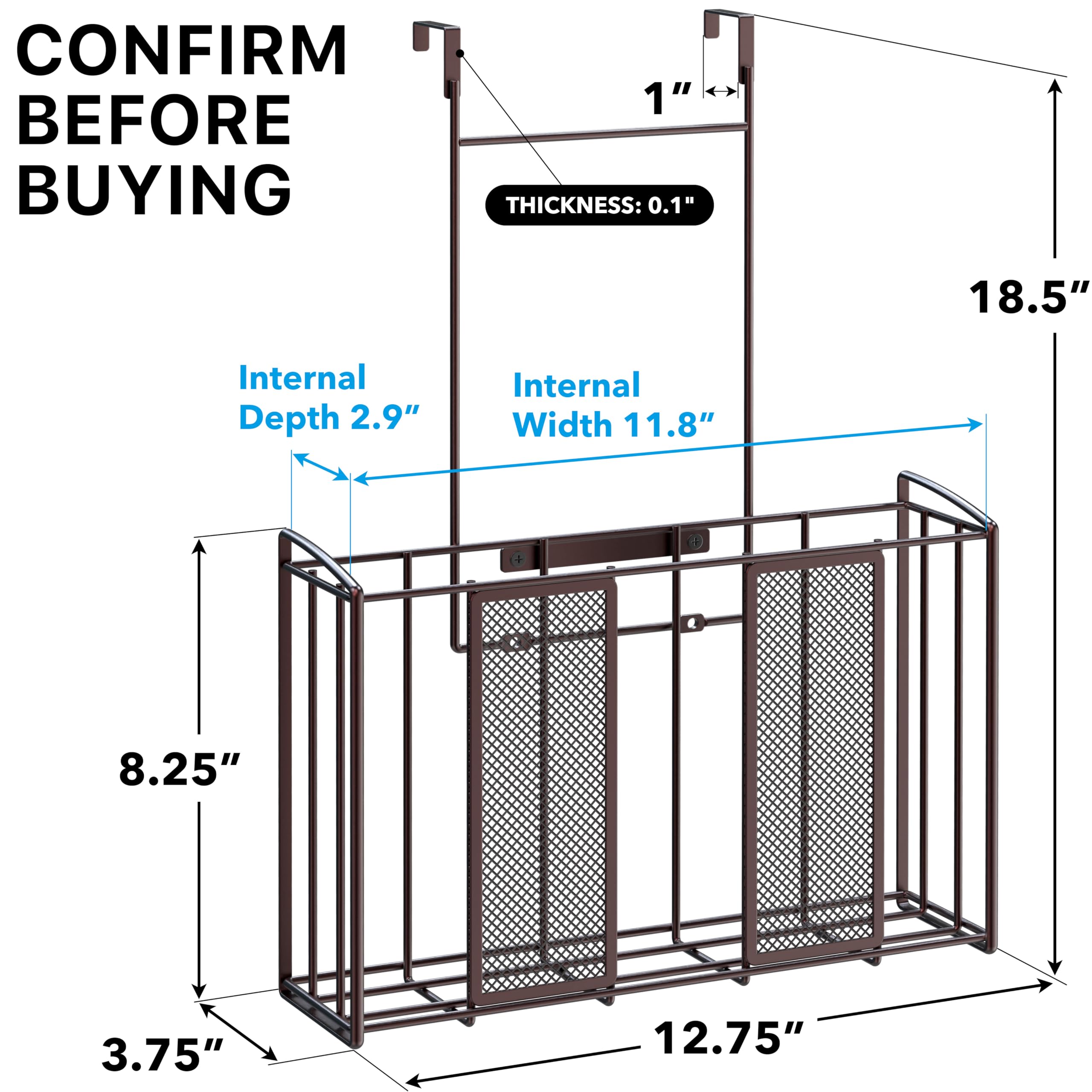 Simple Houseware mesh bronze basket interior for organized small items