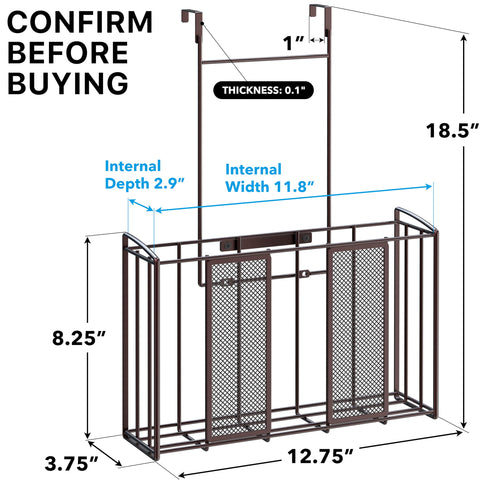 Simple Houseware mesh bronze basket interior for organized small items