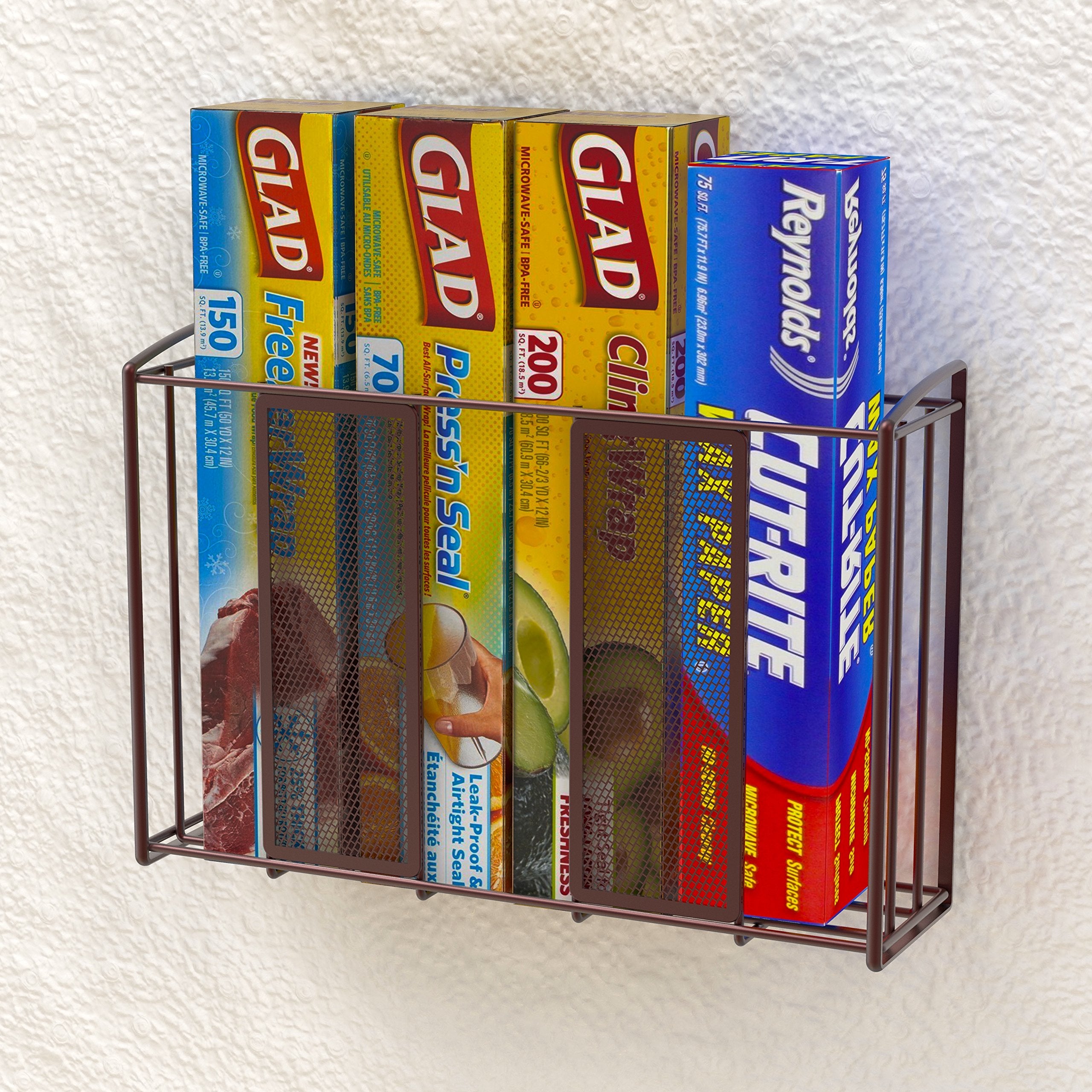 Simple Houseware hanging-over-door setup for quick-access storage
