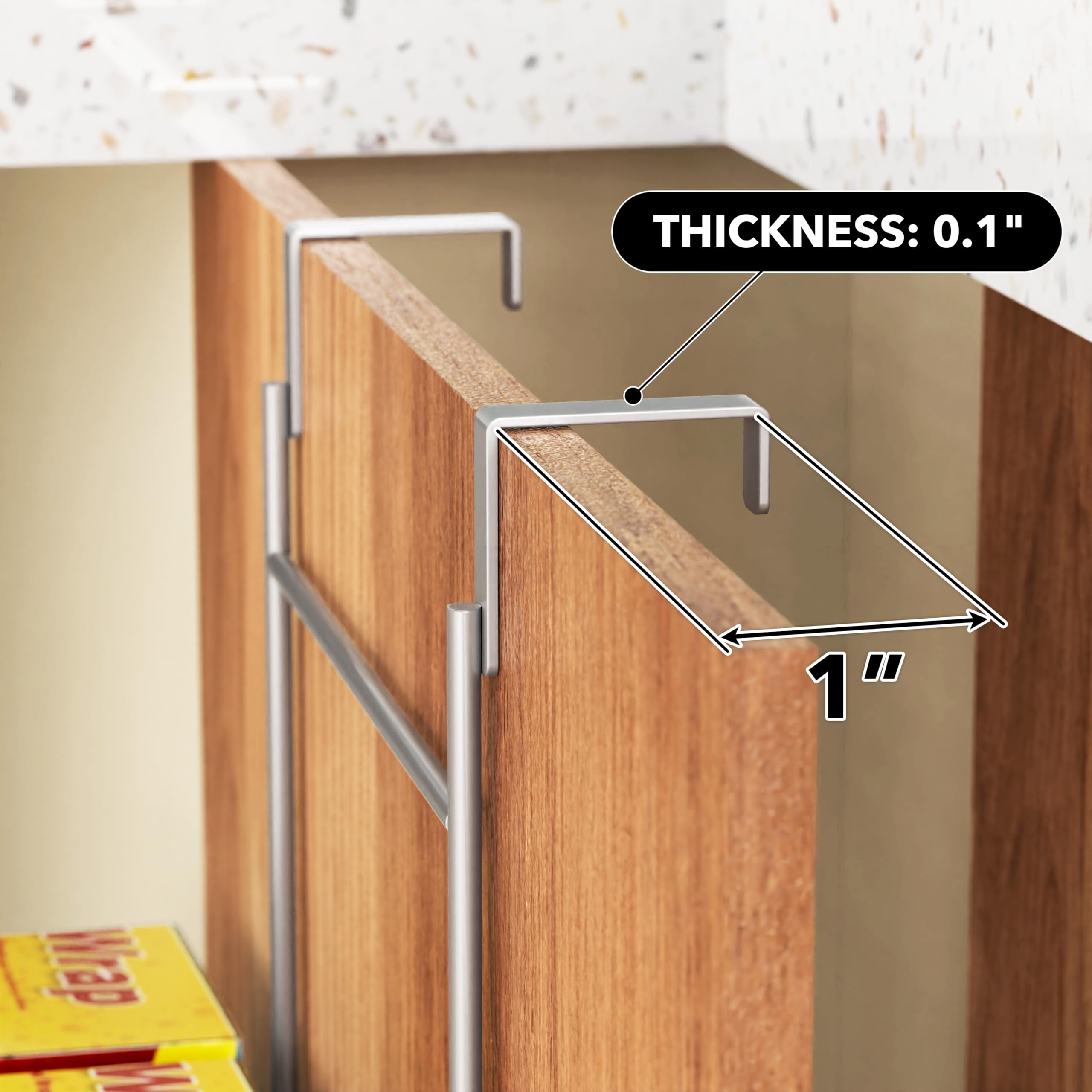 Simple Houseware over cabinet door organizer offers breathable storage for daily necessities