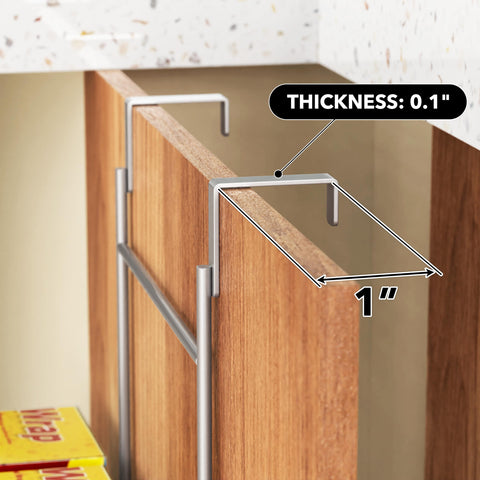 Simple Houseware over cabinet door organizer offers breathable storage for daily necessities