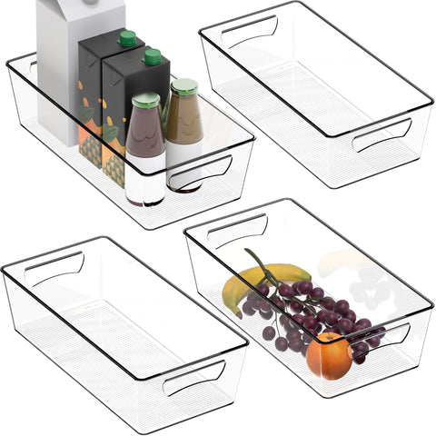 Simple Houseware pantry clear bin front view showing easy access.