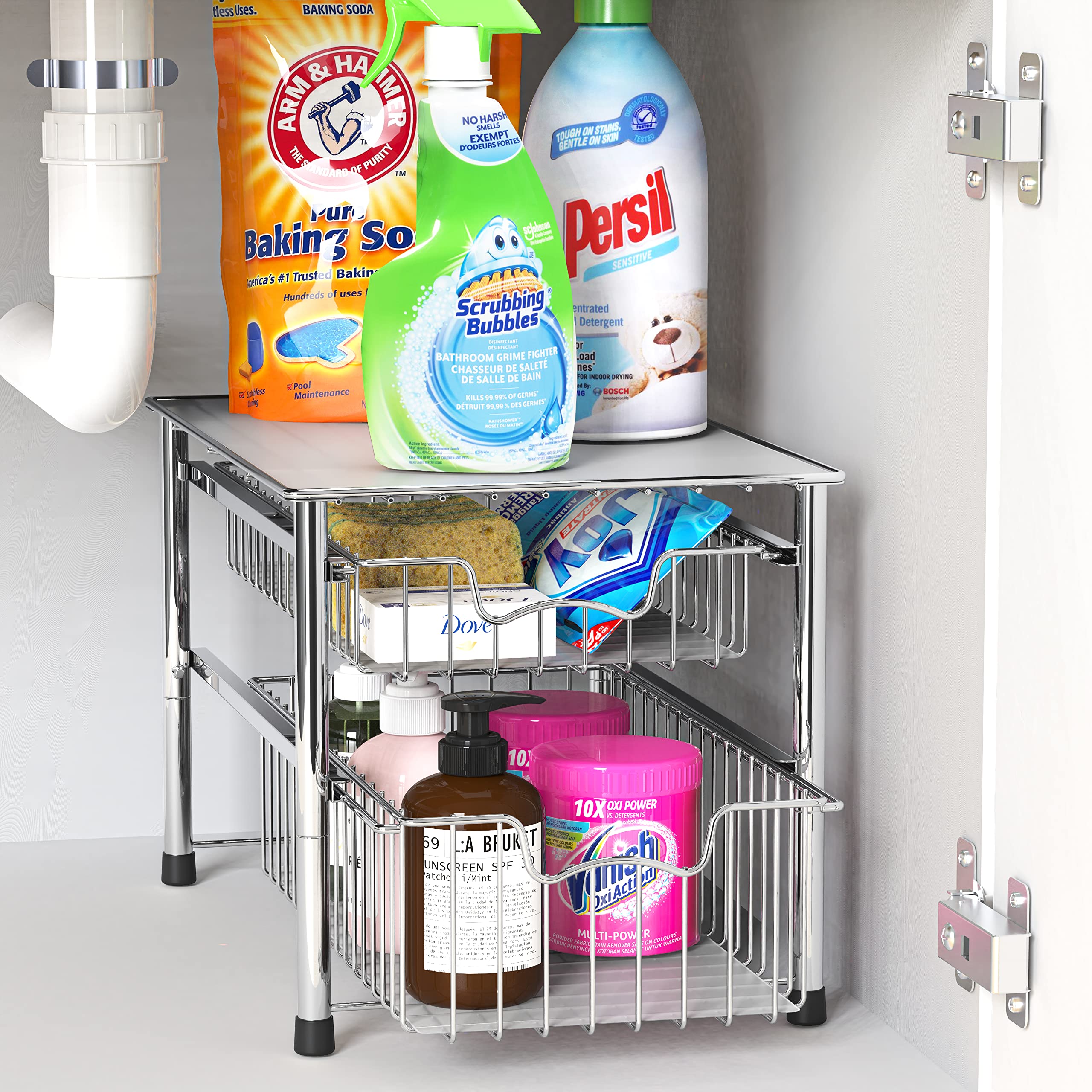 Simple Houseware kitchen-storage use highlights versatile organization options